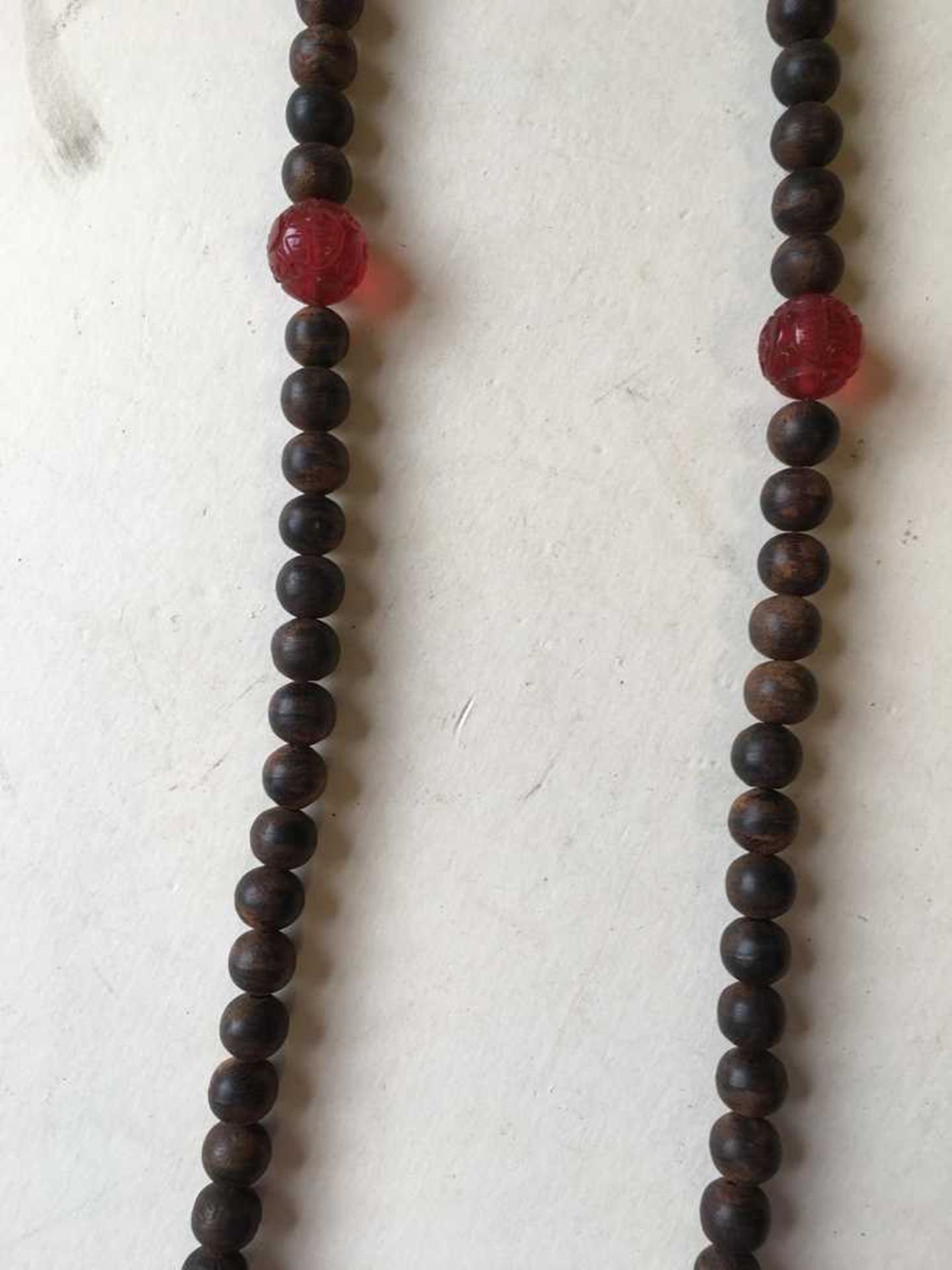 AGARWOOD AND MULTI-GEMSTONE COURT NECKLACE AND ROSARY - Image 11 of 16