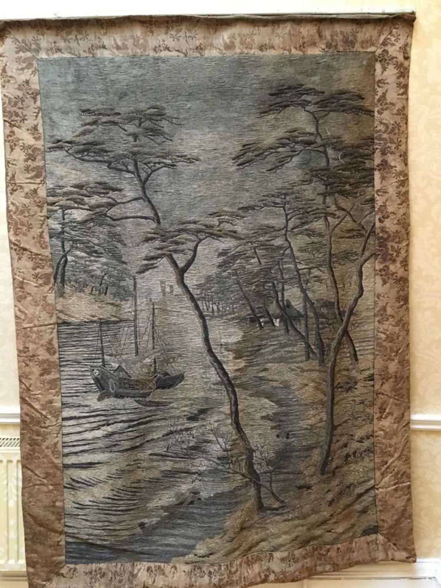 LARGE JAPANESE TAPESTRY MEIJI PERIOD - Image 3 of 18