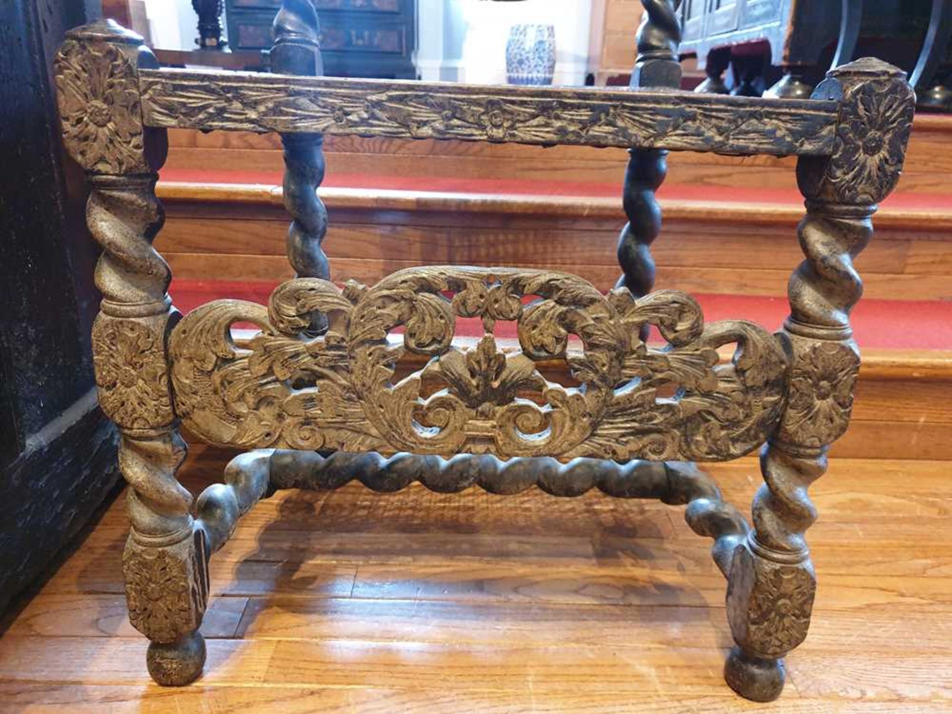 A PAIR OF CHARLES II STAINED AND EBONISED BEECH CHAIRS LATE 17TH CENTURY - Image 7 of 20