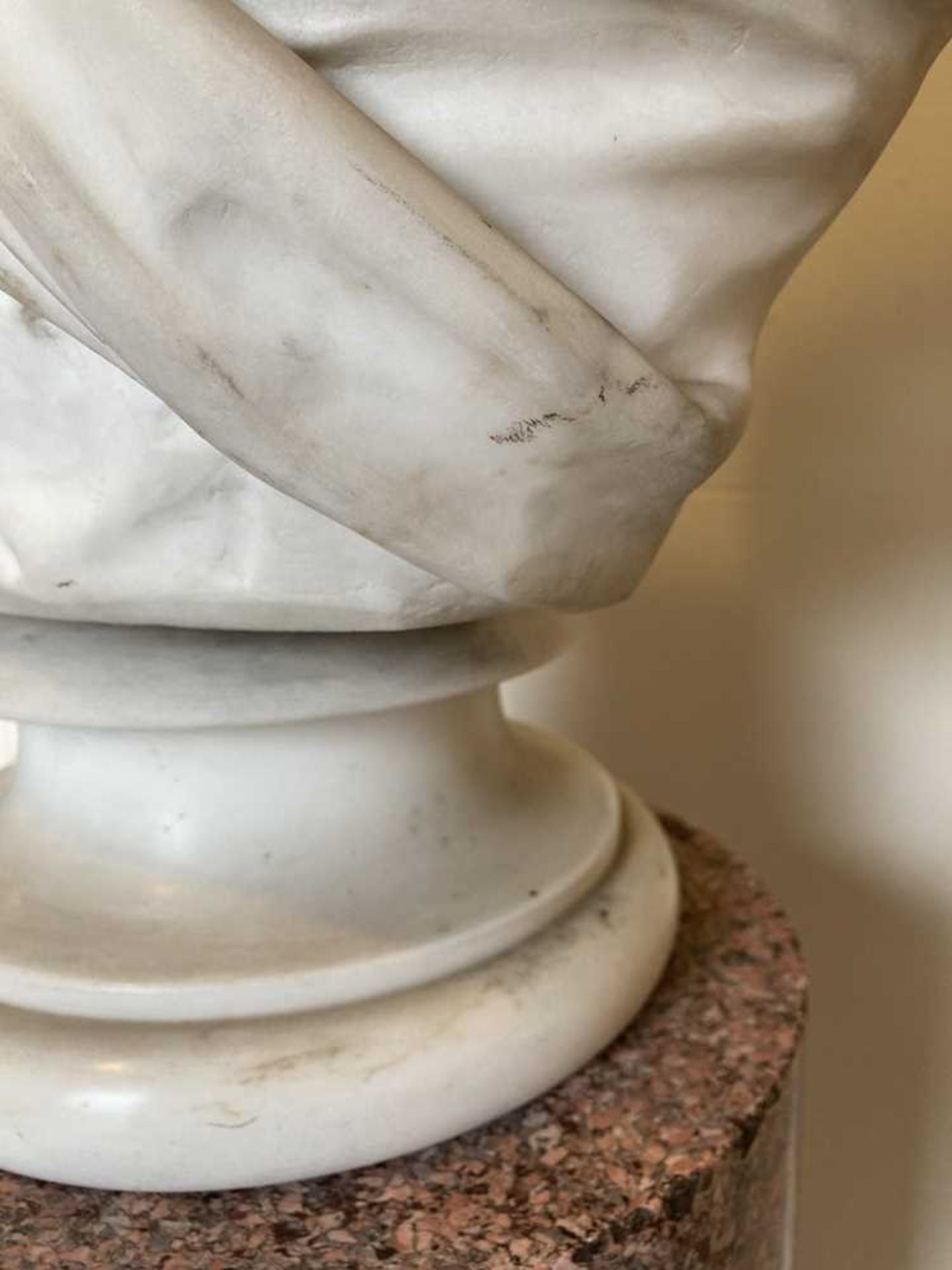JAMES FILLANS (SCOTTISH 1808-1852) A PAIR OF WHITE MARBLE BUSTS OF JAMES AND JANE EWING OF STRATHLEV - Image 11 of 22