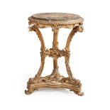 A CONTINENTAL GILTWOOD AND BOULLE MARQUETRY GUERIDON EARLY 19TH CENTURY