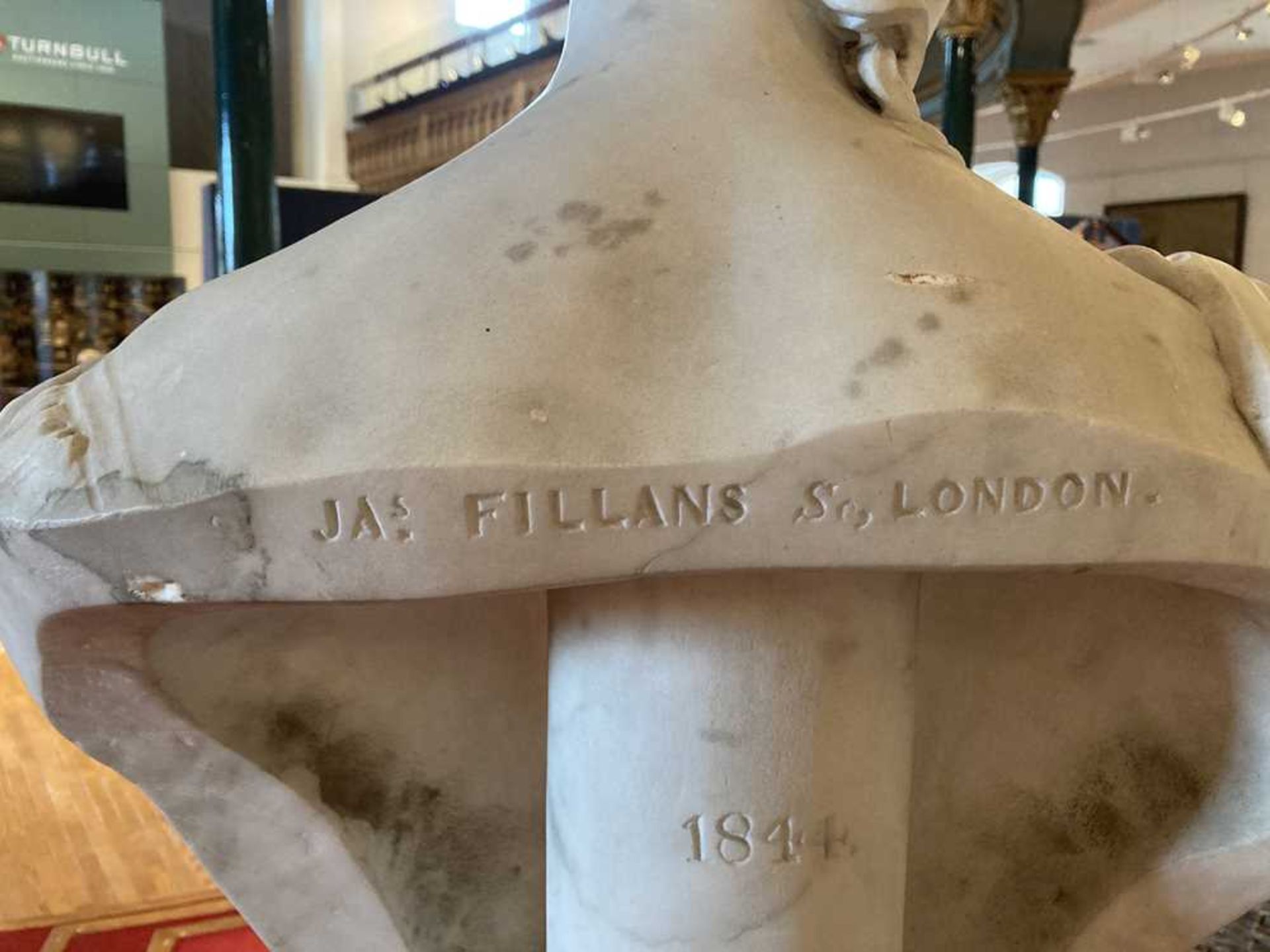 JAMES FILLANS (SCOTTISH 1808-1852) A PAIR OF WHITE MARBLE BUSTS OF JAMES AND JANE EWING OF STRATHLEV - Image 18 of 22