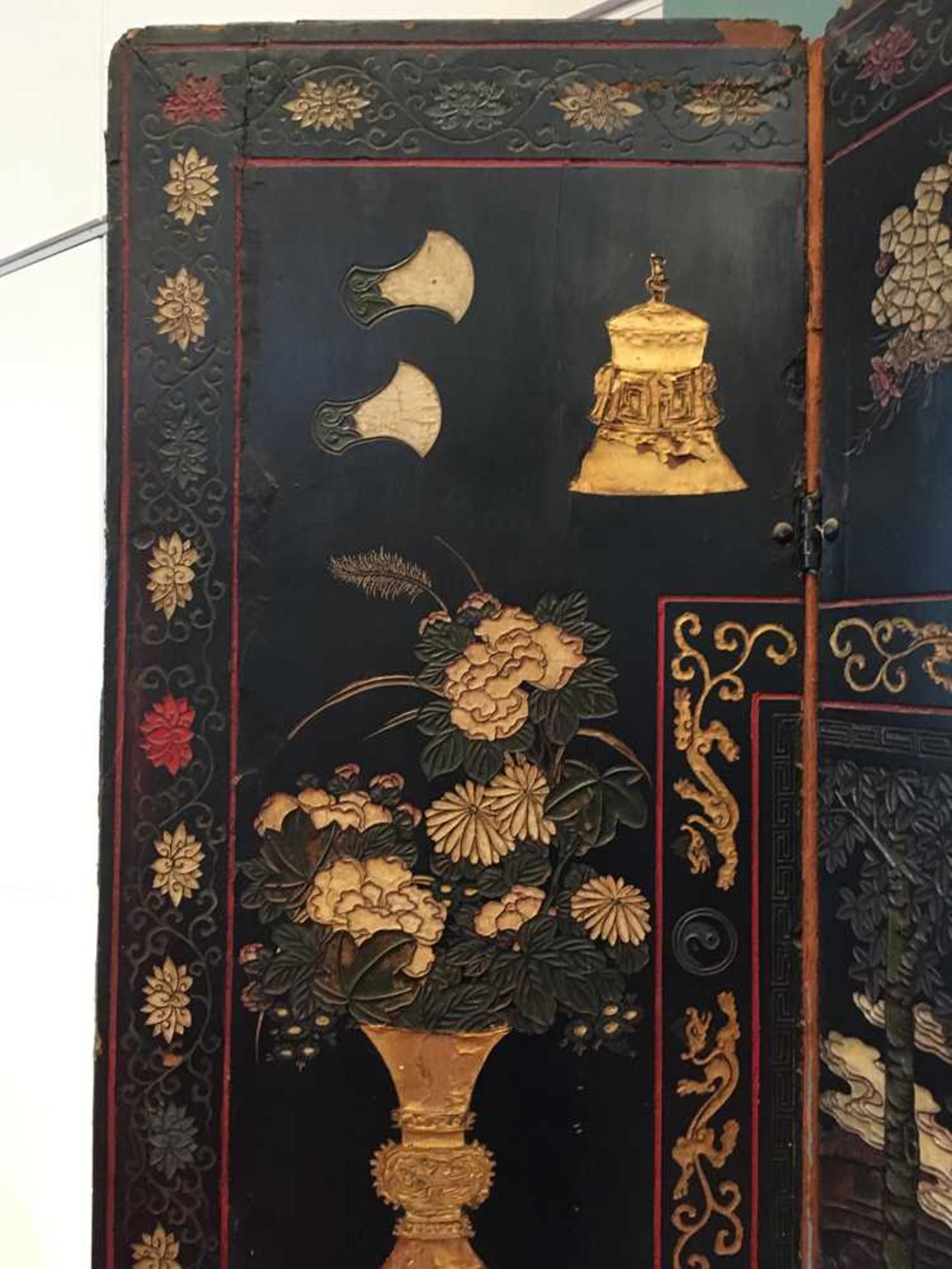 A CHINESE COROMANDEL BLACK LACQUER TWELVE-PANEL SCREEN QING DYNASTY, 18TH CENTURY - Image 6 of 72