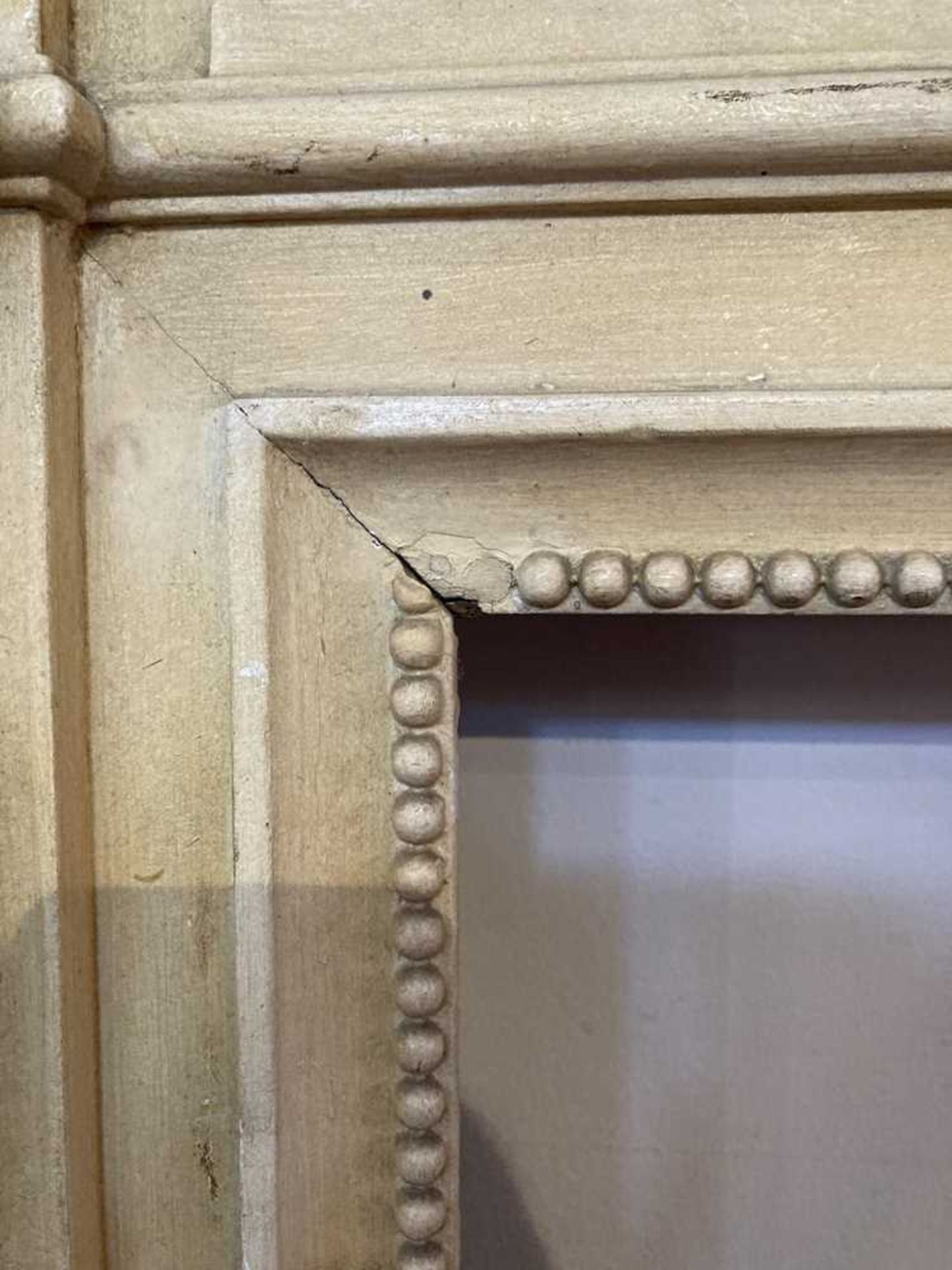 A LATE GEORGIAN PAINTED PINE AND GESSO FIRE SURROUND EARLY 19TH CENTURY - Image 5 of 10