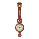 A REGENCY MAHOGANY WHEEL BAROMETER, BY F. GUGERI, LONDON EARLY 19TH CENTURY