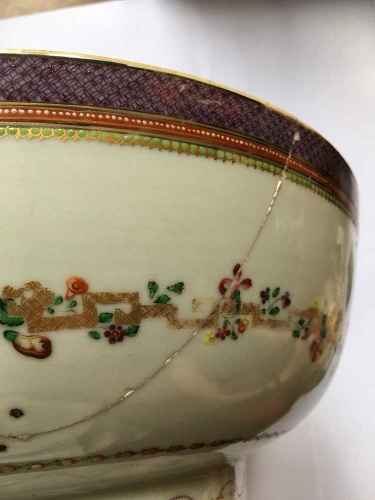 TWO CHINESE EXPORT PORCELAIN PUNCH BOWLS QING DYNASTY, LATE 18TH/19TH CENTURY - Image 12 of 33