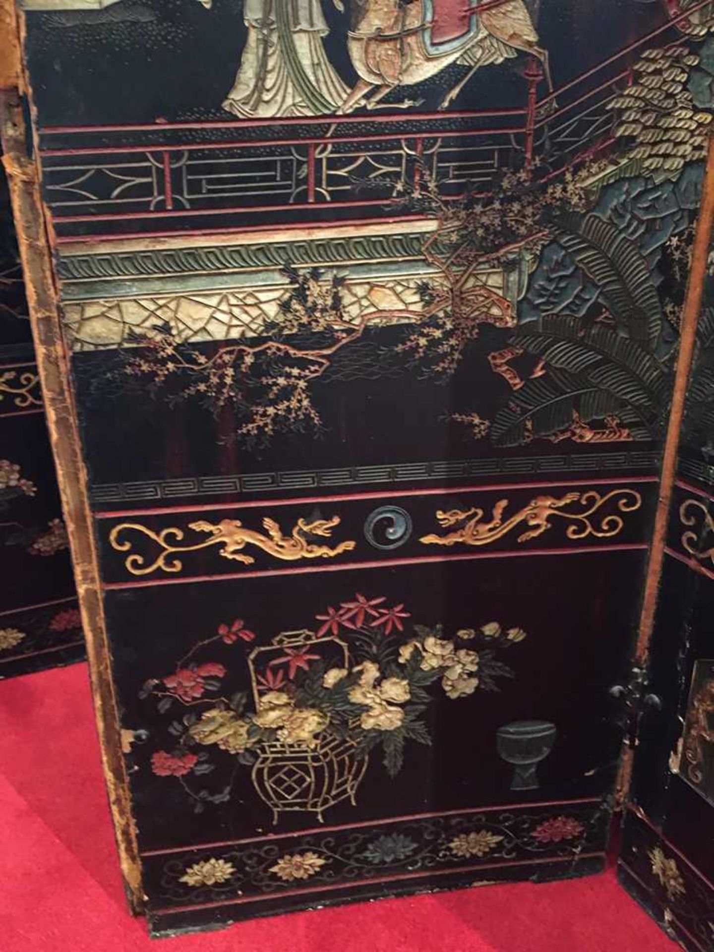 A CHINESE COROMANDEL BLACK LACQUER TWELVE-PANEL SCREEN QING DYNASTY, 18TH CENTURY - Image 42 of 72