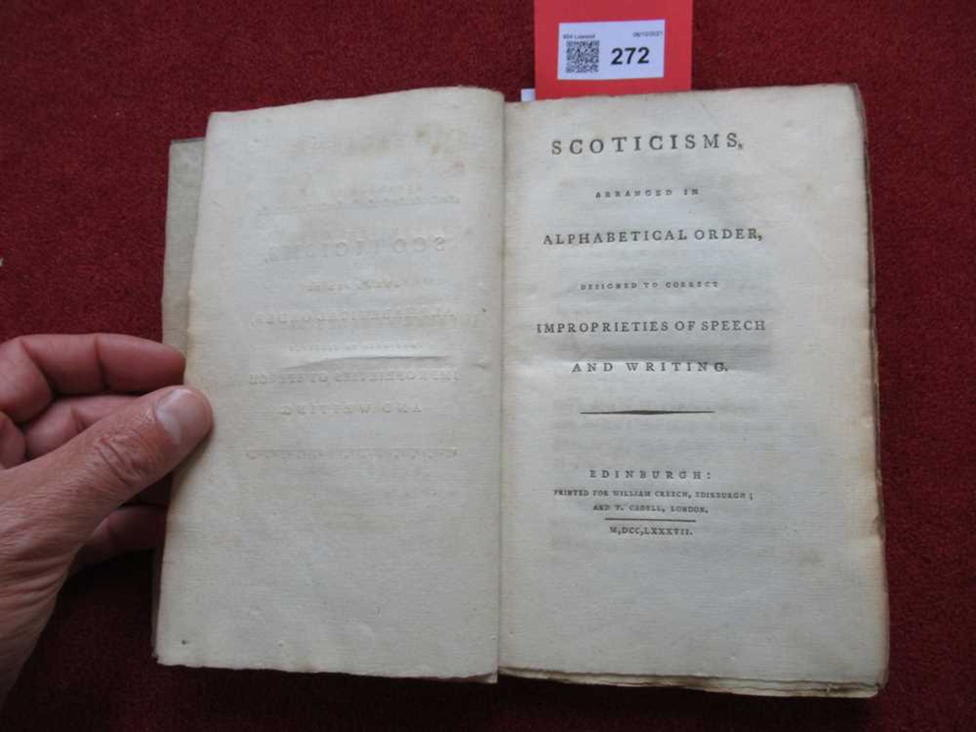 [Beattie, James] Scoticisms, arranged in Alphabetical Order - Image 14 of 22