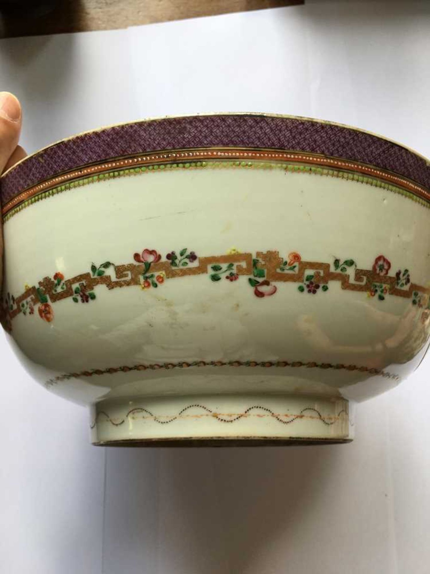 TWO CHINESE EXPORT PORCELAIN PUNCH BOWLS QING DYNASTY, LATE 18TH/19TH CENTURY - Image 6 of 33