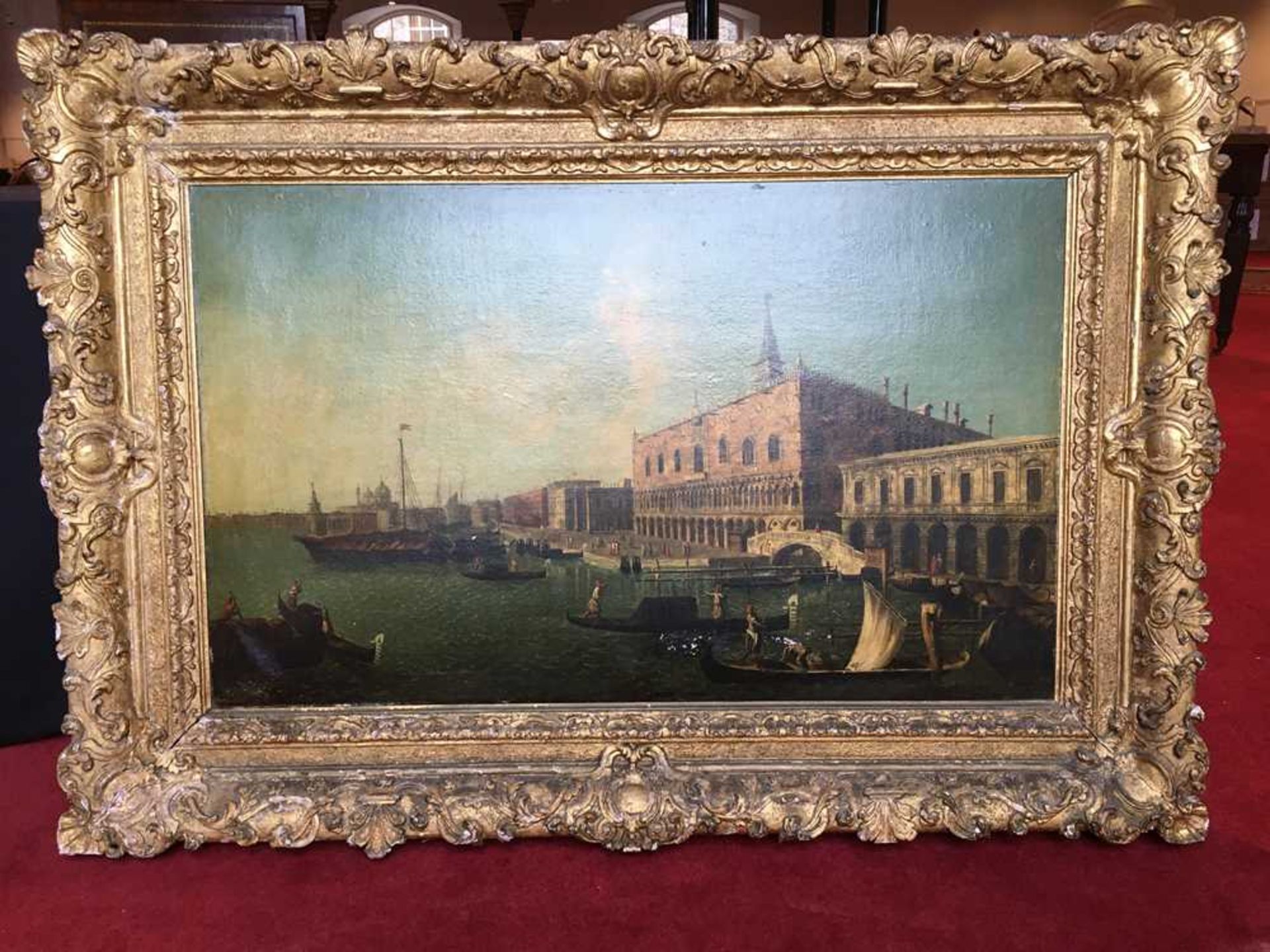 CIRCLE OF MICHELE MARIESCHI VIEW OF THE MOLO VENICE, THE DOGES PALACE AND SANTA MARIA DELLA SALUTE I - Image 9 of 41