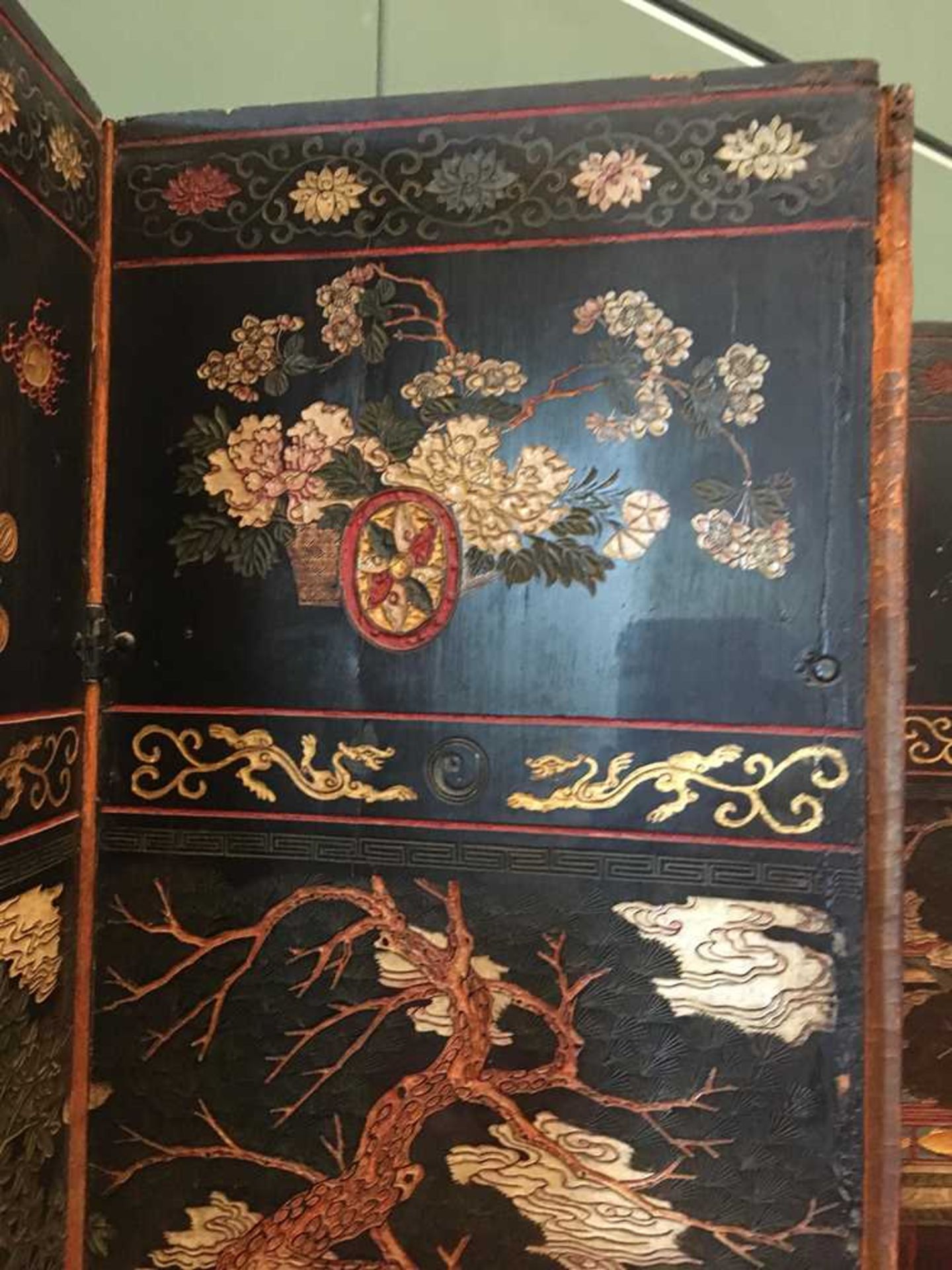 A CHINESE COROMANDEL BLACK LACQUER TWELVE-PANEL SCREEN QING DYNASTY, 18TH CENTURY - Image 17 of 72