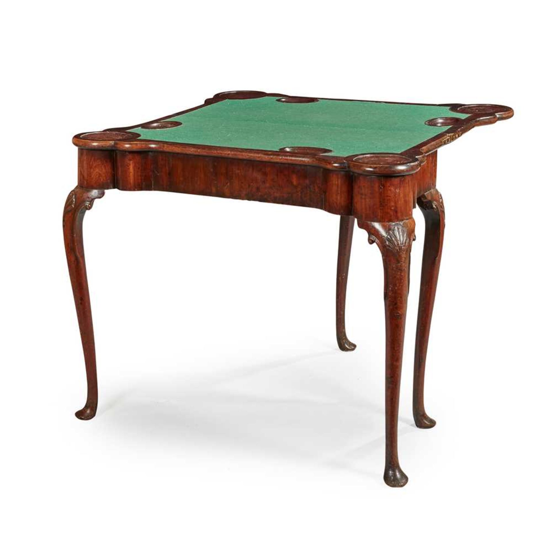 A GEORGE II WALNUT CARD TABLE EARLY 18TH CENTURY - Image 2 of 14