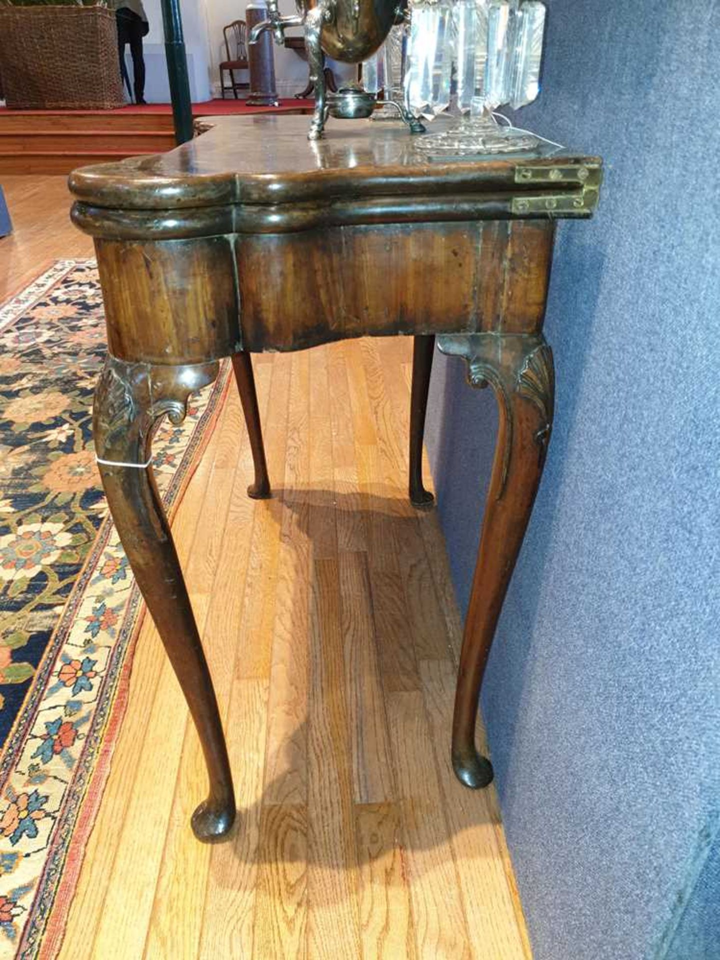 A GEORGE II WALNUT CARD TABLE EARLY 18TH CENTURY - Image 10 of 14