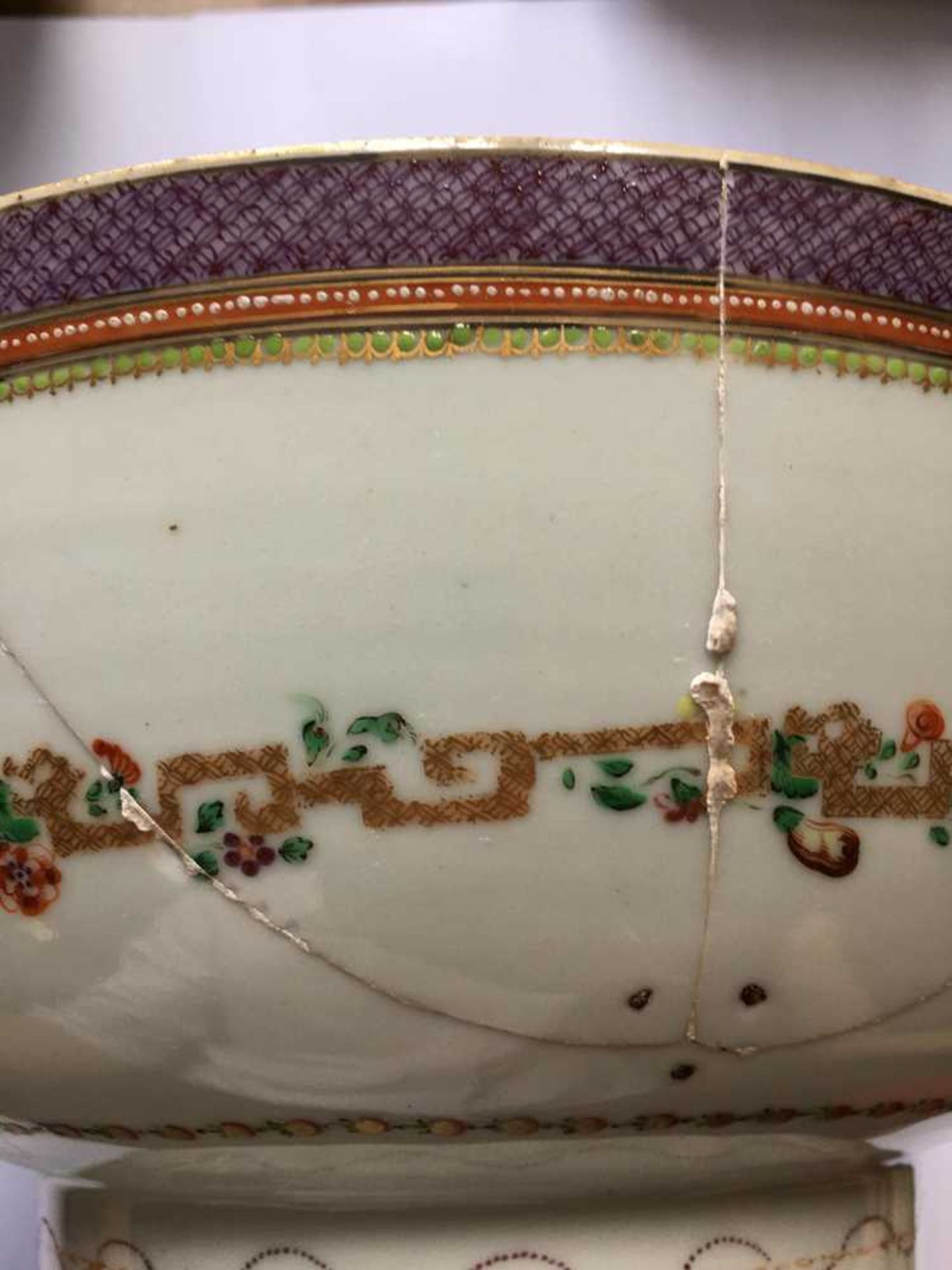 TWO CHINESE EXPORT PORCELAIN PUNCH BOWLS QING DYNASTY, LATE 18TH/19TH CENTURY - Image 13 of 33