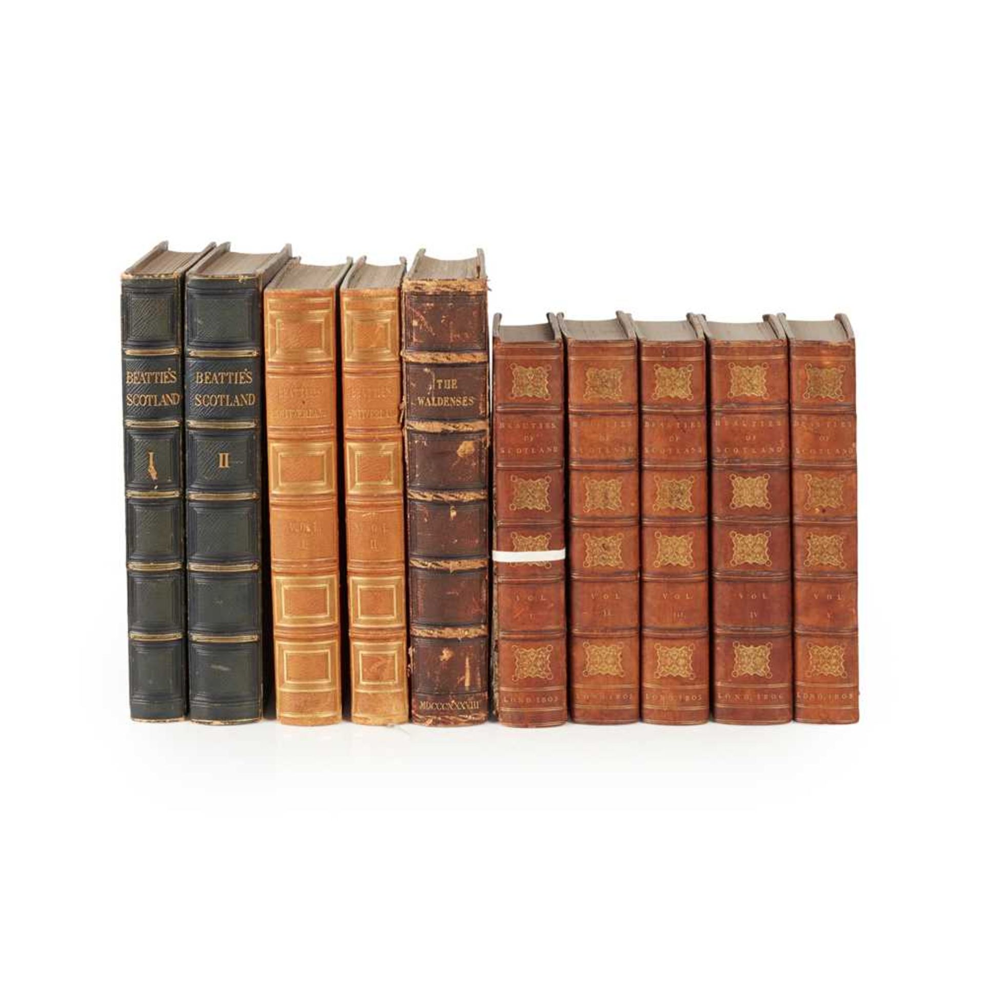 Ten Quarto Illustrated Volumes comprising