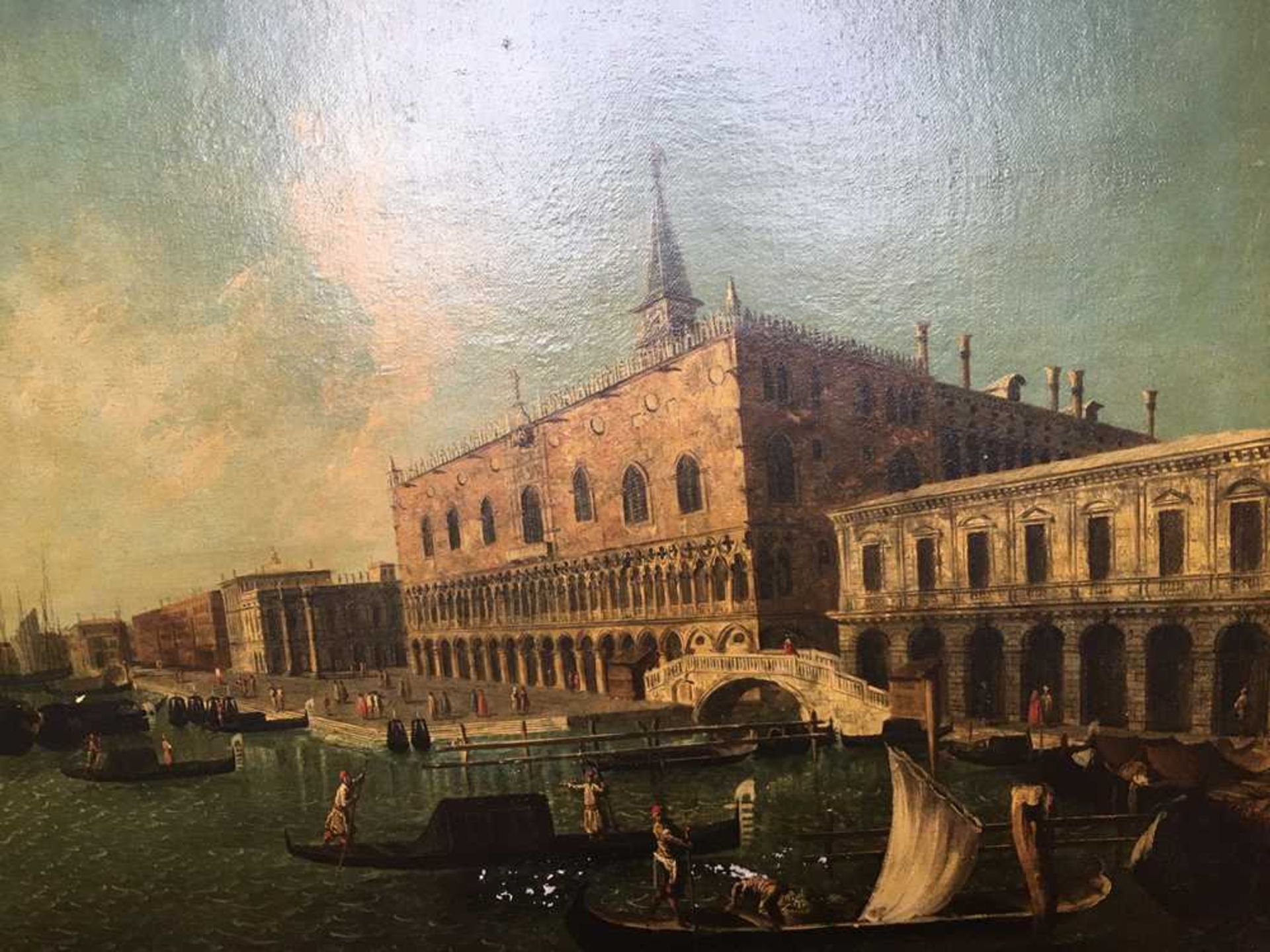 CIRCLE OF MICHELE MARIESCHI VIEW OF THE MOLO VENICE, THE DOGES PALACE AND SANTA MARIA DELLA SALUTE I - Image 16 of 41