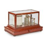 A MAHOGANY CASED BAROGRAPH, BY ROSS OF LONDON LATE 19TH/EARLY 20TH CENTURY