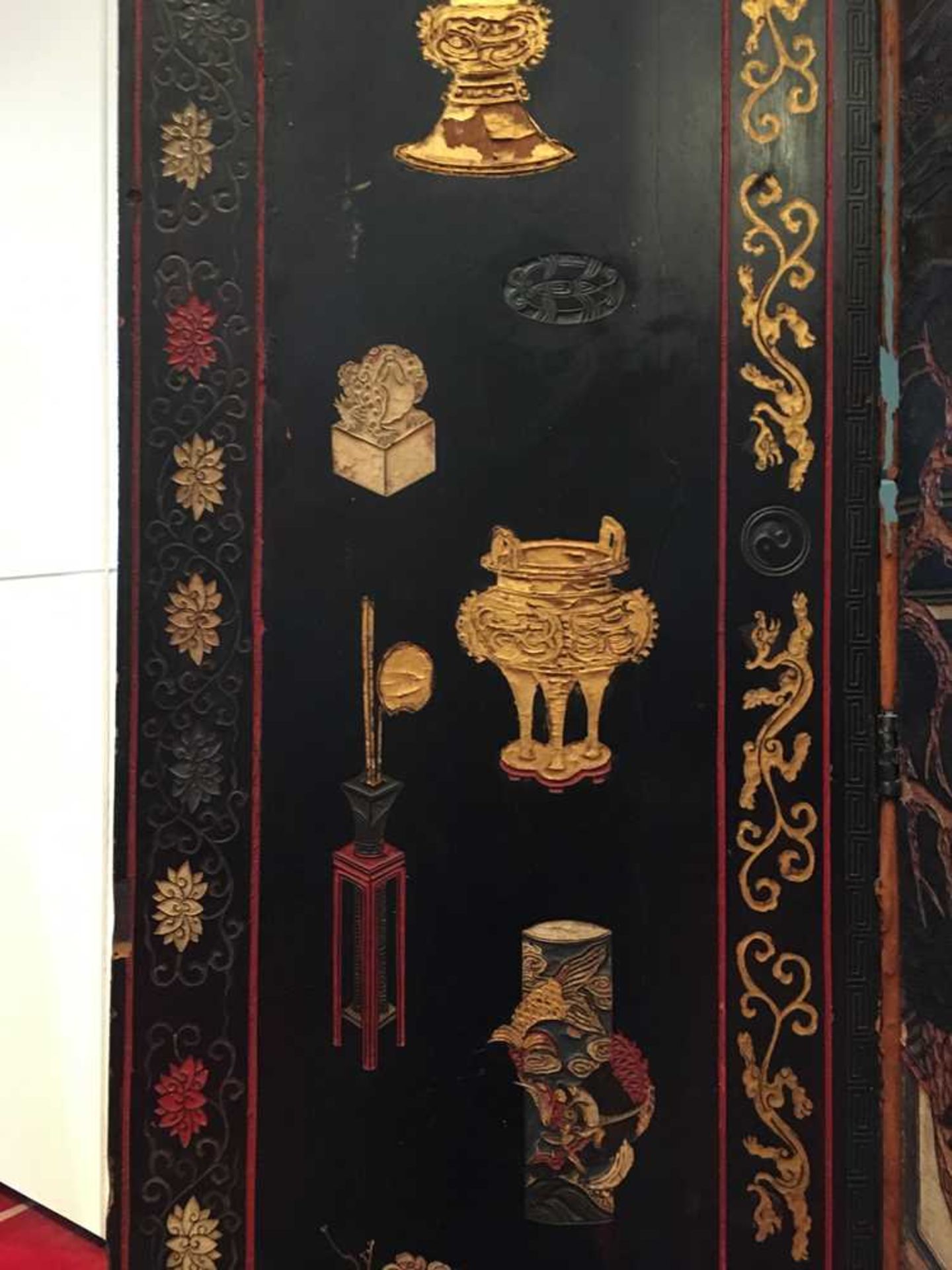 A CHINESE COROMANDEL BLACK LACQUER TWELVE-PANEL SCREEN QING DYNASTY, 18TH CENTURY - Image 8 of 72