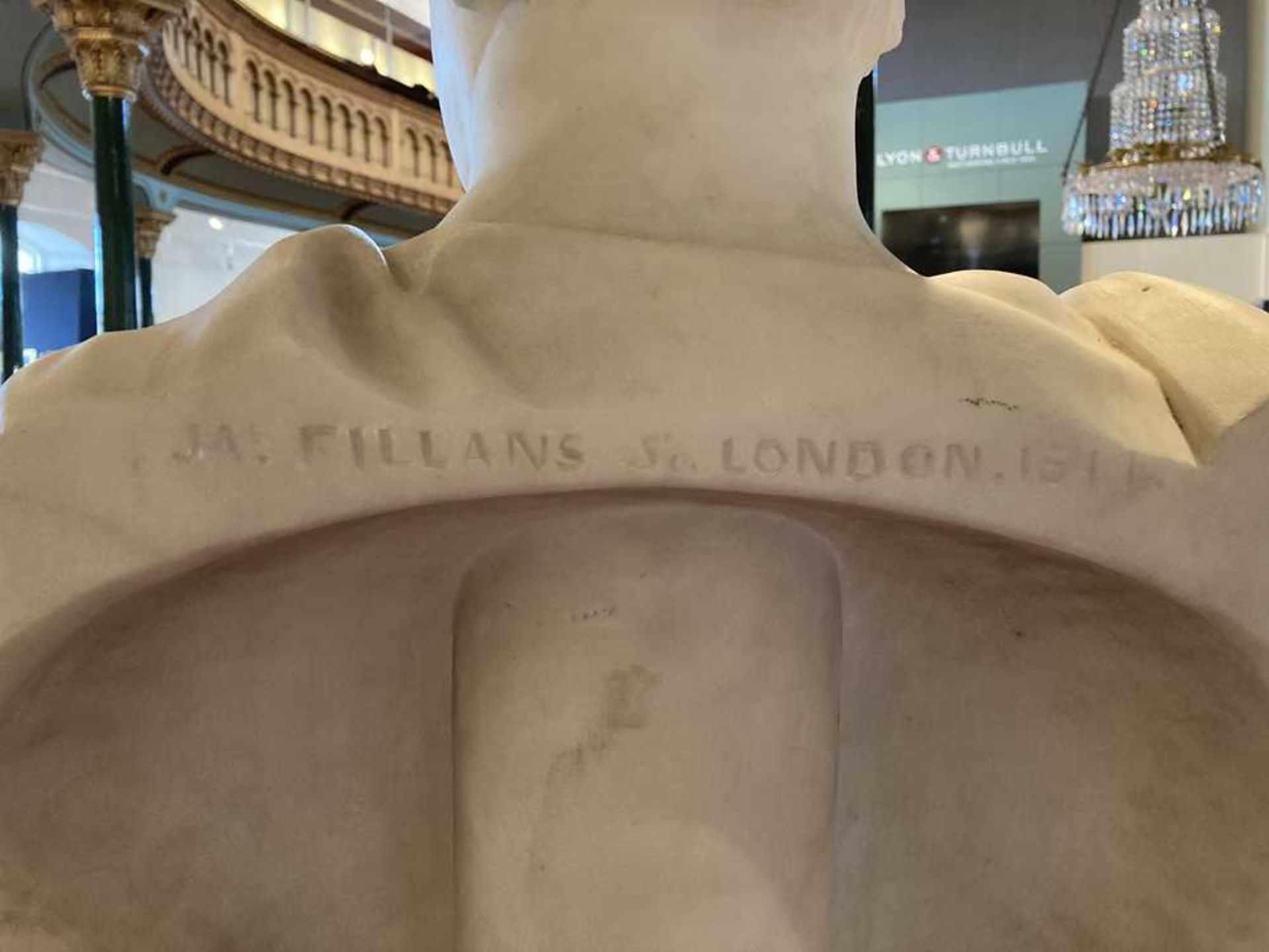 JAMES FILLANS (SCOTTISH 1808-1852) A PAIR OF WHITE MARBLE BUSTS OF JAMES AND JANE EWING OF STRATHLEV - Image 22 of 22