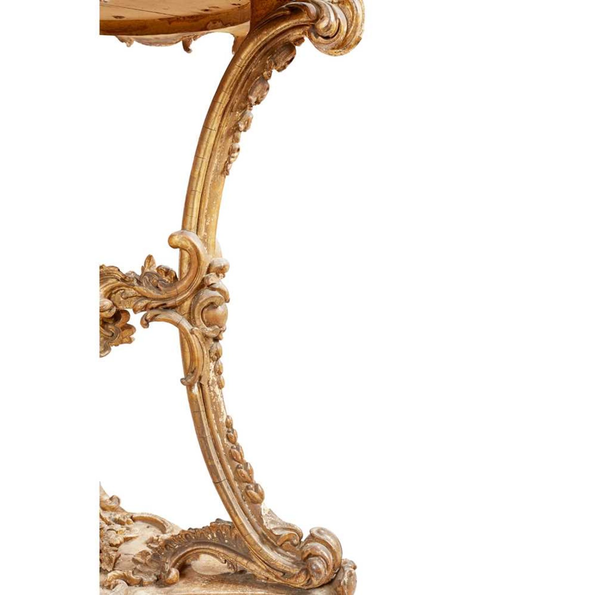 A CONTINENTAL GILTWOOD AND BOULLE MARQUETRY GUERIDON EARLY 19TH CENTURY - Bild 3 aus 10