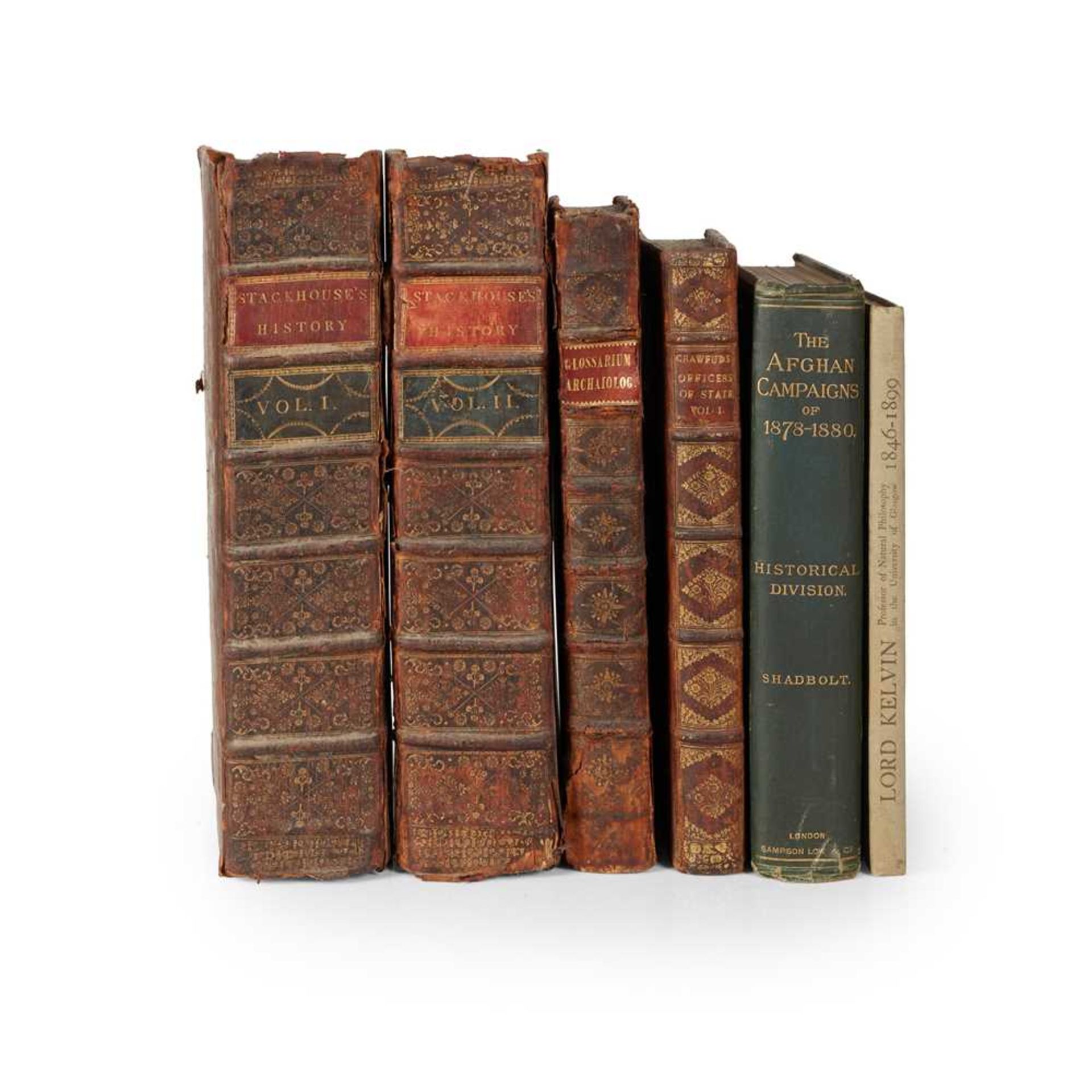 Quarto and folio volumes a collection of six, comprising