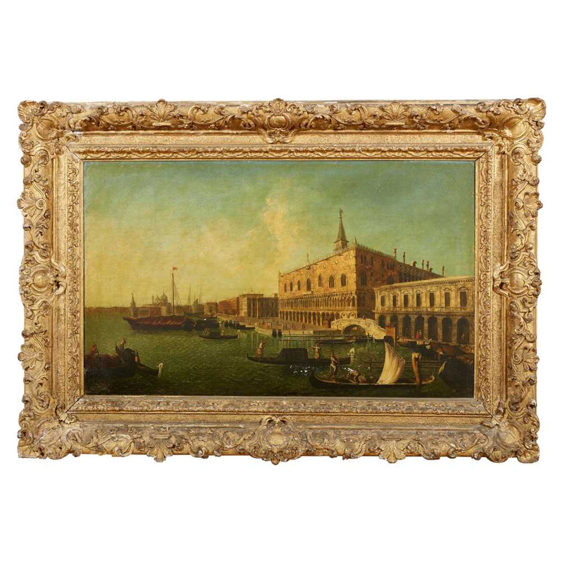 CIRCLE OF MICHELE MARIESCHI VIEW OF THE MOLO VENICE, THE DOGES PALACE AND SANTA MARIA DELLA SALUTE I - Image 2 of 41