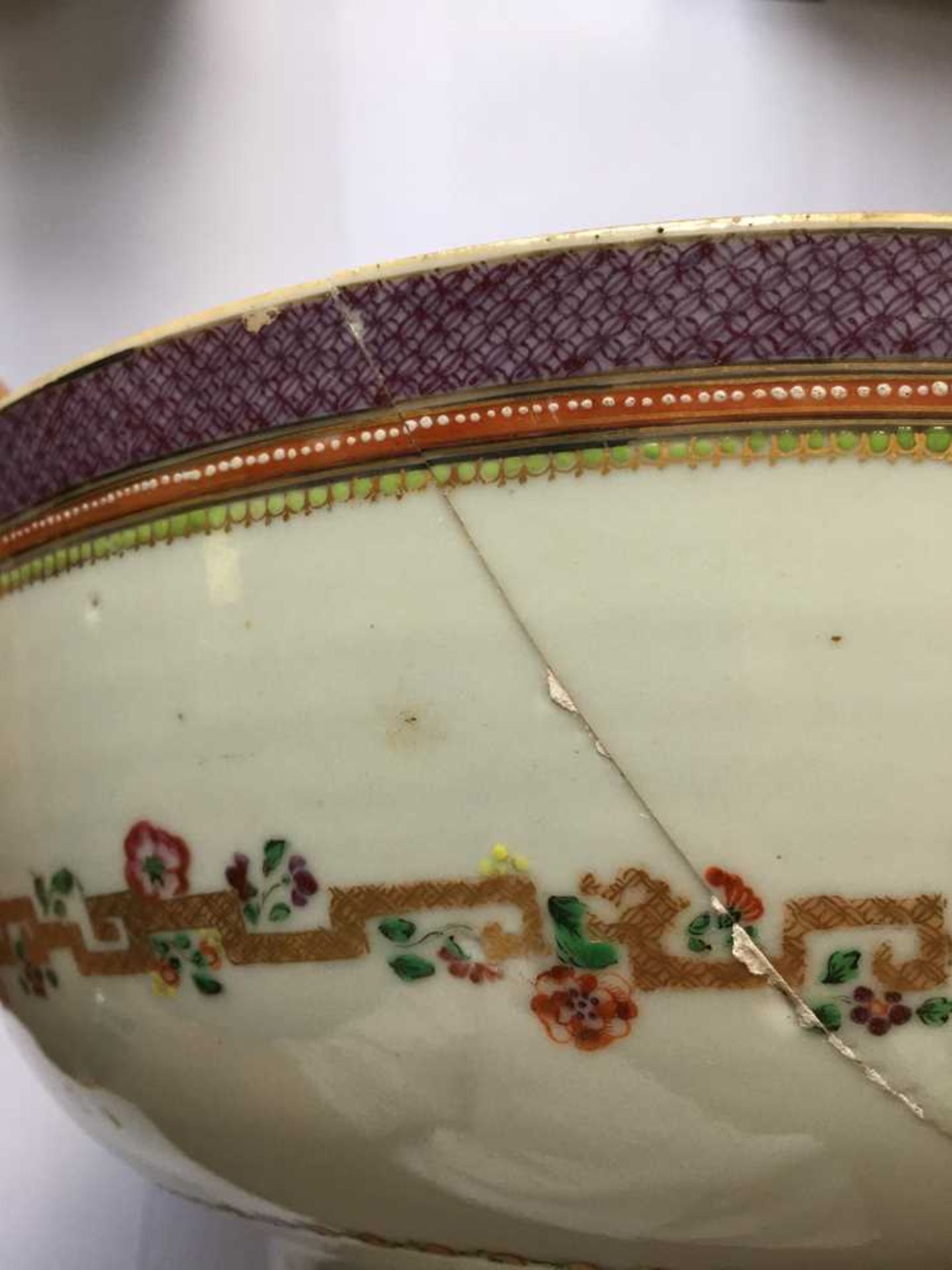 TWO CHINESE EXPORT PORCELAIN PUNCH BOWLS QING DYNASTY, LATE 18TH/19TH CENTURY - Image 11 of 33