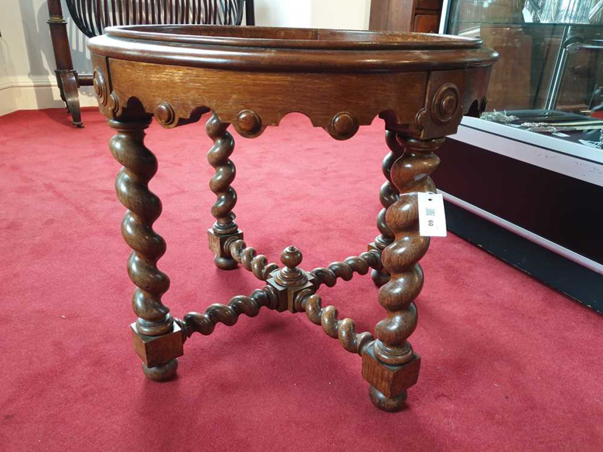 A JACOBEAN REVIVAL OAK OCCASIONAL TABLE EARLY 20TH CENTURY - Image 6 of 10
