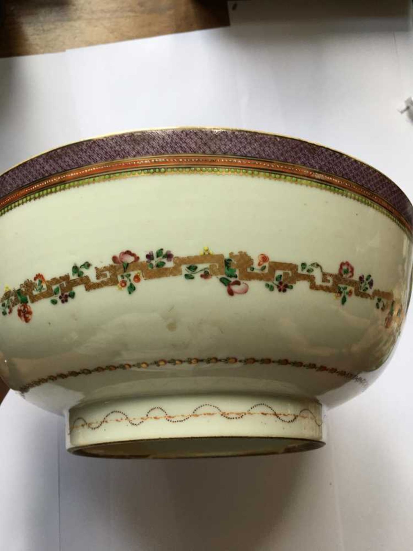 TWO CHINESE EXPORT PORCELAIN PUNCH BOWLS QING DYNASTY, LATE 18TH/19TH CENTURY - Image 8 of 33