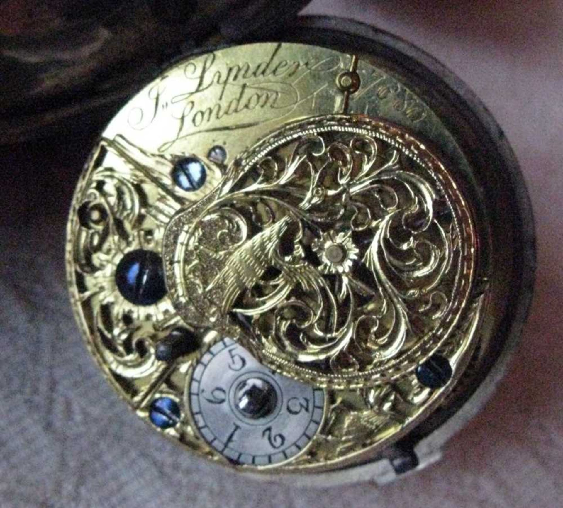A LATE 18TH CENTURY SILVER PAIR CASED VERGE POCKET WATCH J. LYNDER, LONDON CIRCA 1781 - Image 3 of 3