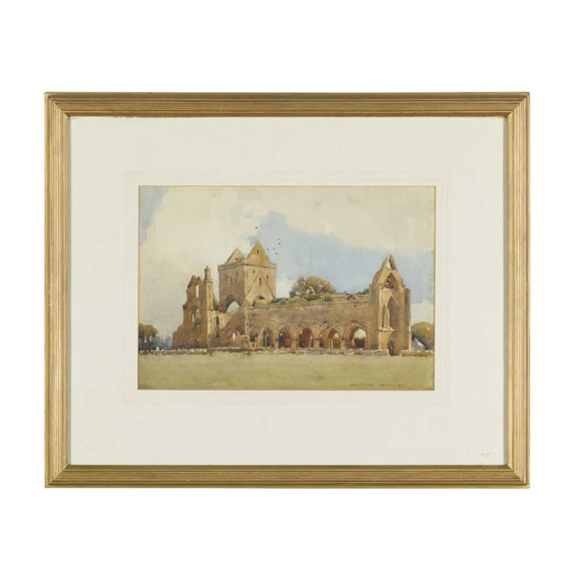 JAMES PATERSON R.S.W., R.S.A., R.W.S. (SCOTTISH 1854-1932) NEW ABBEY - Image 2 of 3