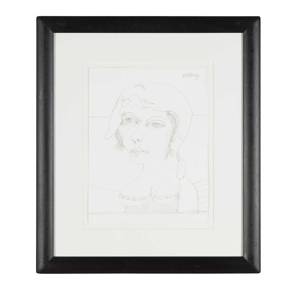 JOHN BELLANY C.B.E., R.A. (SCOTTISH 1942-2013) STUDY OF A WOMAN - Image 2 of 3