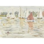 PAUL LUCIEN MAZE (FRENCH 1887-1979) YACHTS IN SUMMER