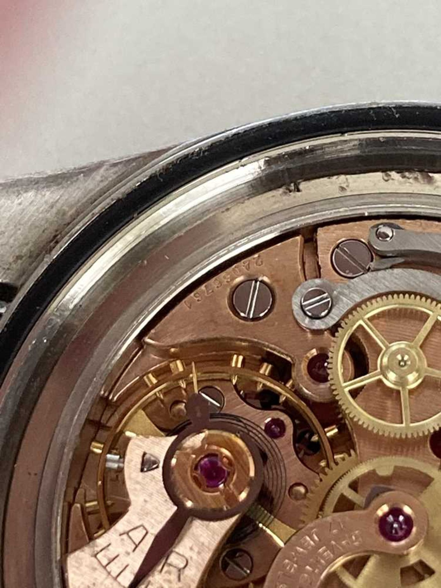 Omega: a pre-moon steel wrist watch - Image 14 of 20