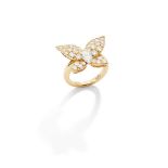 A diamond butterfly ring, by Van Cleef & Arpels