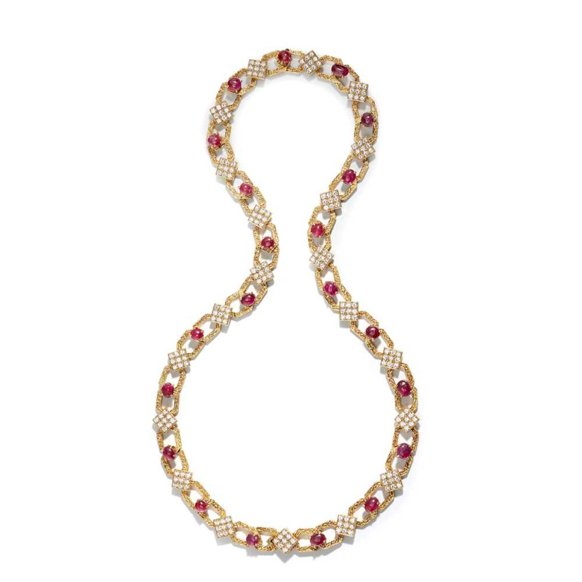 A ruby and diamond-set necklace, bracelet and pair of earrings, by M. Gerard, 1970s - Image 2 of 8