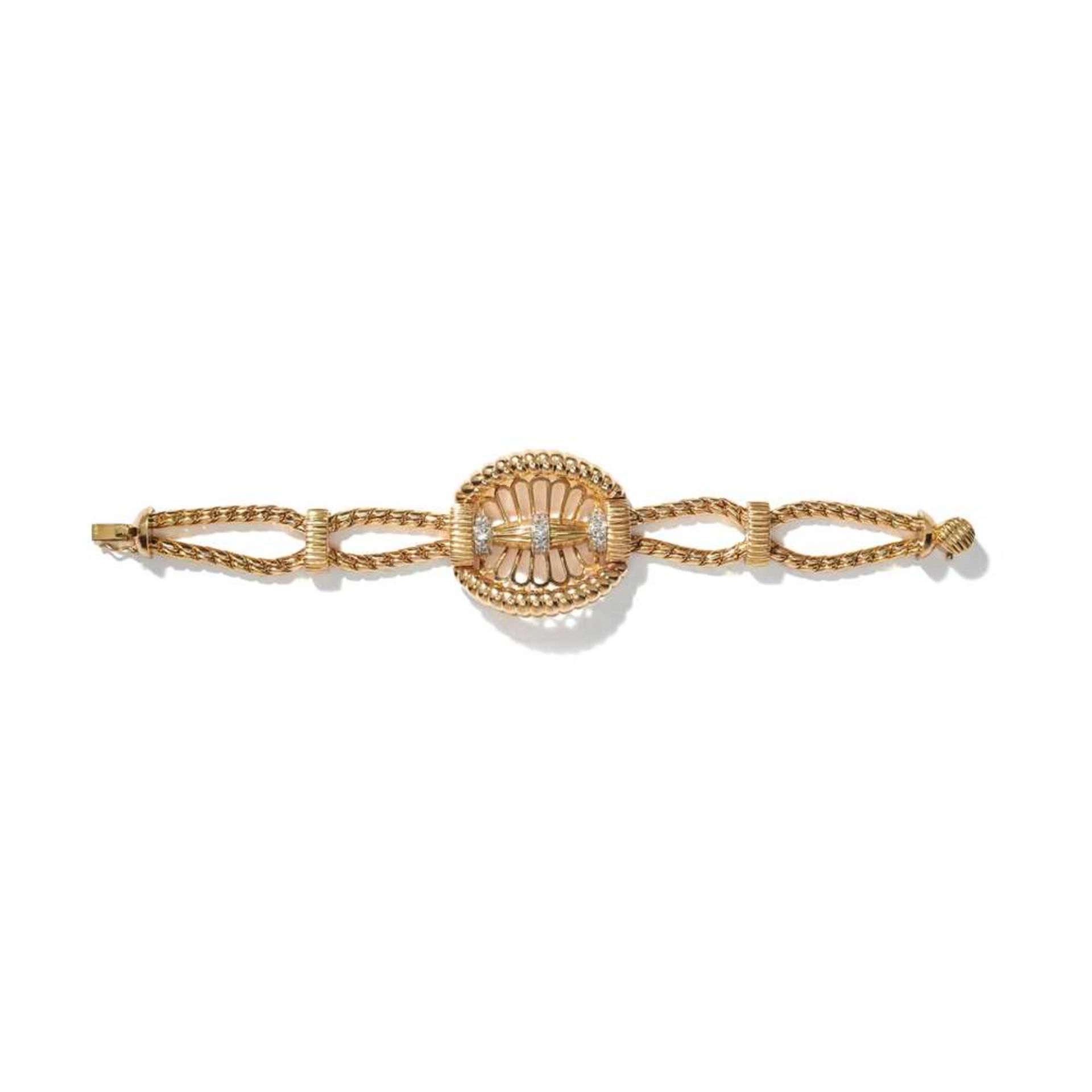 A diamond-set bracelet, 1940s - Image 2 of 2