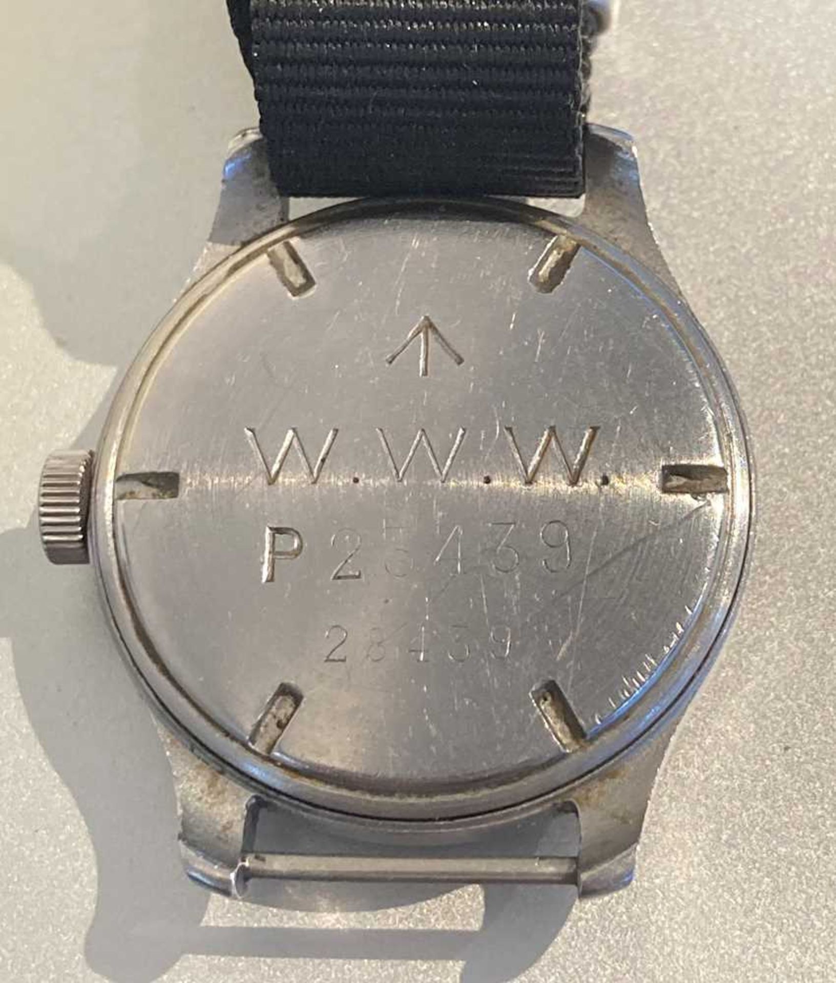 Cyma: a 'Dirty Dozen' military issue wrist watch - Image 8 of 8