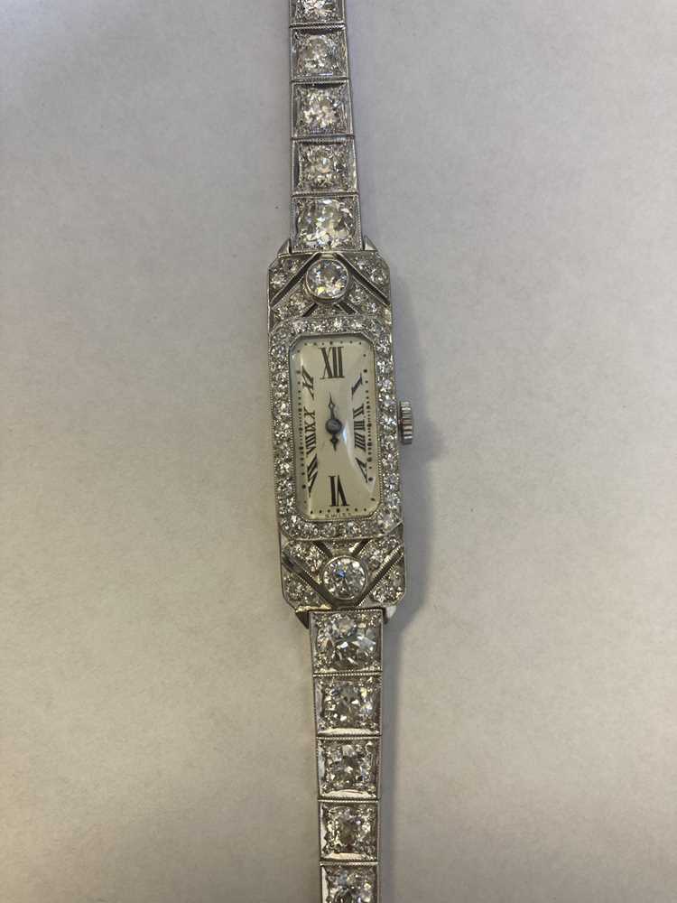 An early 20th century diamond cocktail watch, by Audemars Piguet - Image 7 of 7