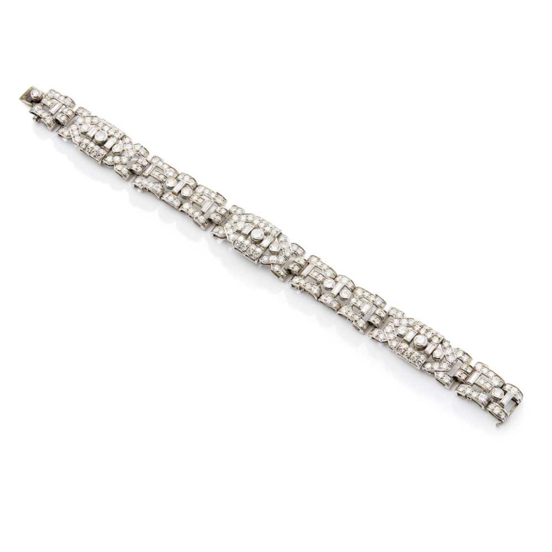 An Art Deco diamond bracelet, circa 1930