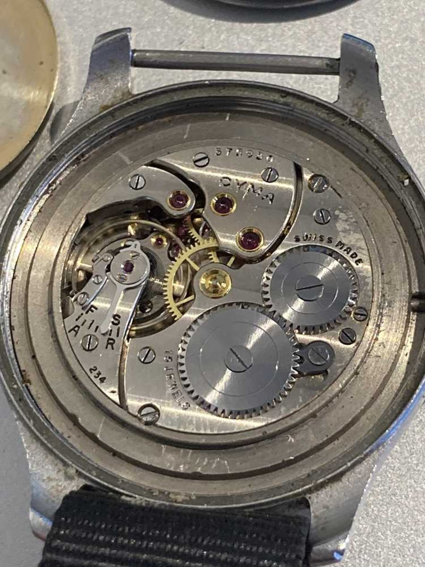 Cyma: a 'Dirty Dozen' military issue wrist watch - Image 6 of 8