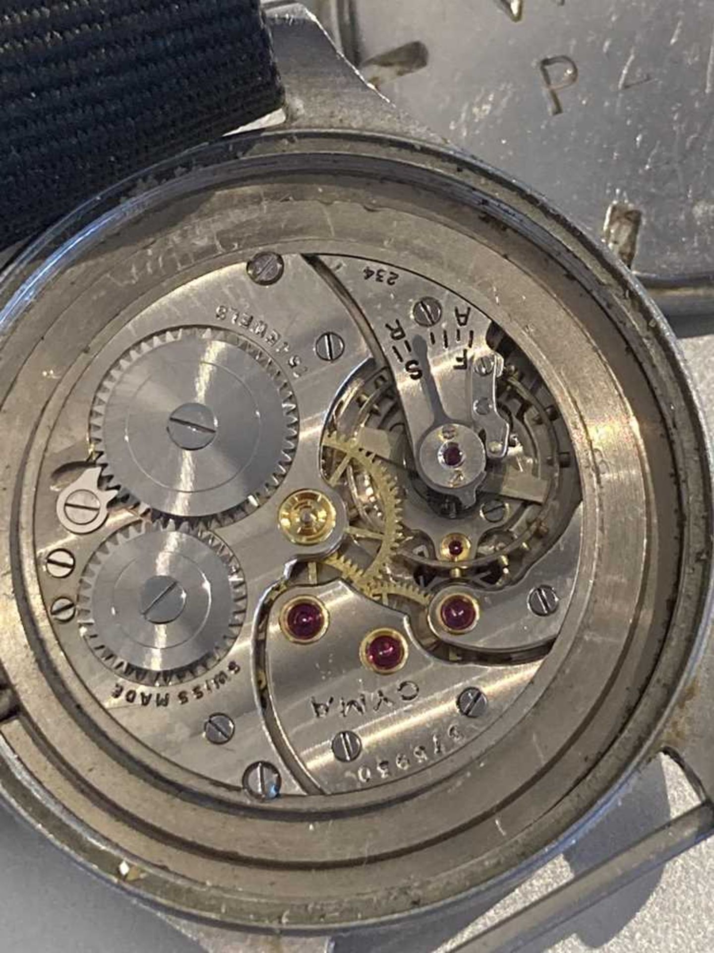Cyma: a 'Dirty Dozen' military issue wrist watch - Image 7 of 8