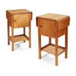 AMBROSE HEAL (1872-1959) FOR HEAL & SON, LONDON PAIR OF BEDSIDE TABLES, CIRCA 1910