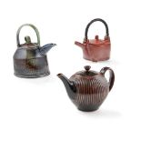 ANDREW CROUCH (B. 1955); SULEYMAN SABA (B. 1969); JANE HAMLYN (B. 1940) THREE TEAPOTS, CONTEMPORARY