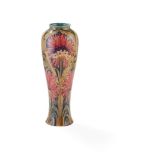 WILLIAM MOORCROFT (1872-1945) FOR JAMES MACINTYRE & CO. 'REVIVED CORNFLOWER’ PATTERM BALUSTER VASE,