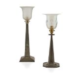 ENGLISH GROUP OF THREE TABLE LAMPS, CIRCA 1920