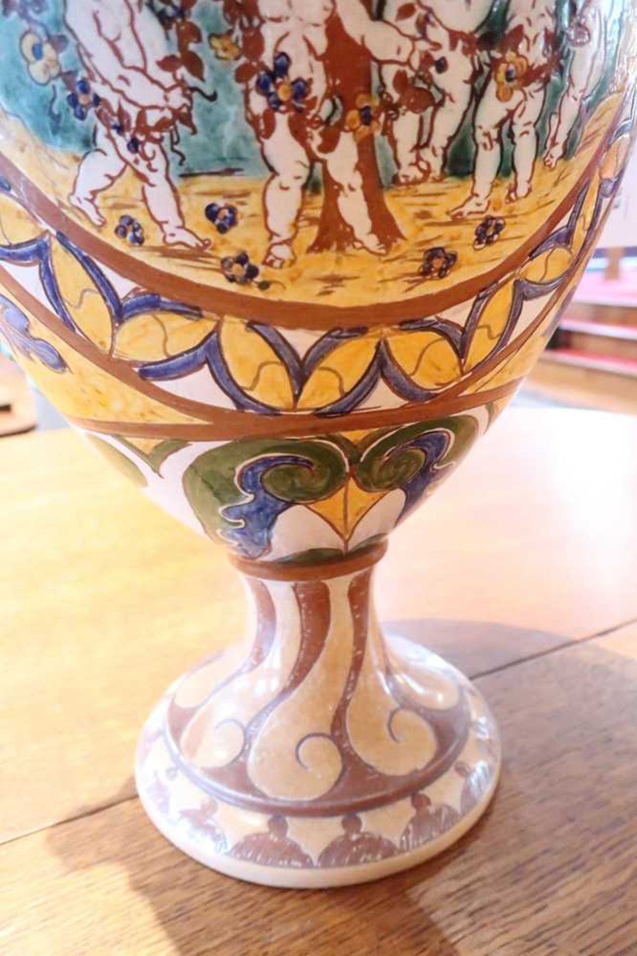CARLO MANZONI (1855-1910) FOR MINERVA ART WARE MANUFACTURERS LARGE TWIN-HANDLED VASE, CIRCA 1897 - Image 8 of 18