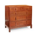 COTSWOLD SCHOOL CHEST OF DRAWERS, CIRCA 1920