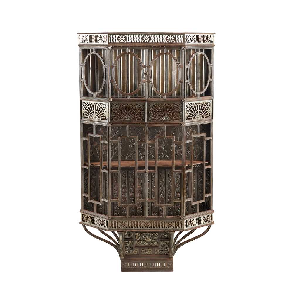 COALBROOKDALE IRONWORK COMPANY (ATTRIBUTED MAKER) PAIR OF AESTHETIC MOVEMENT WALL CABINETS, CIRCA 18 - Image 4 of 6
