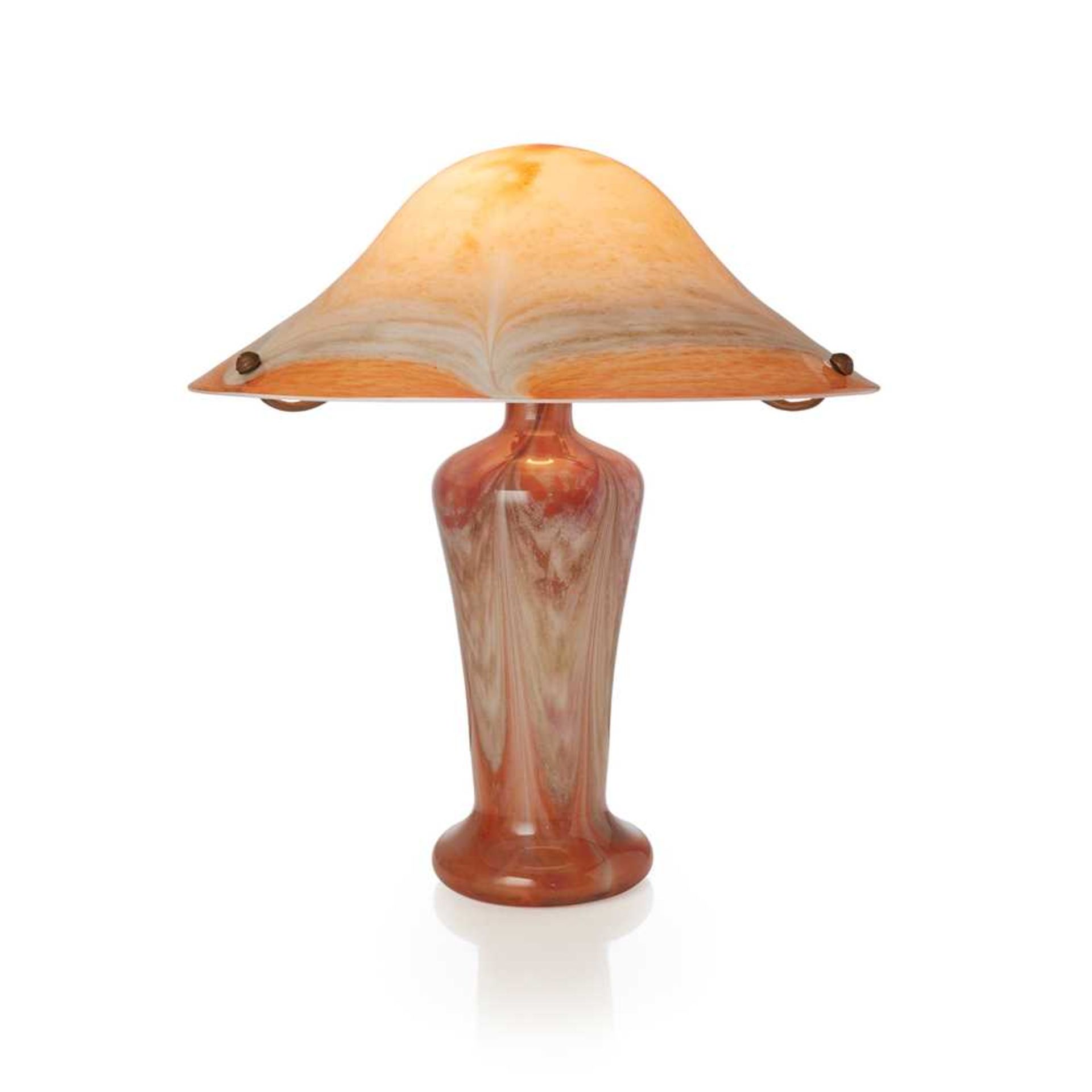 JOHN MONCRIEFF LTD., PERTH LARGE 'MONART' TABLE LAMP & SHADE, CIRCA 1930